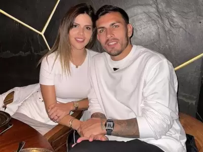 Camila Galante y Leandro Paredes