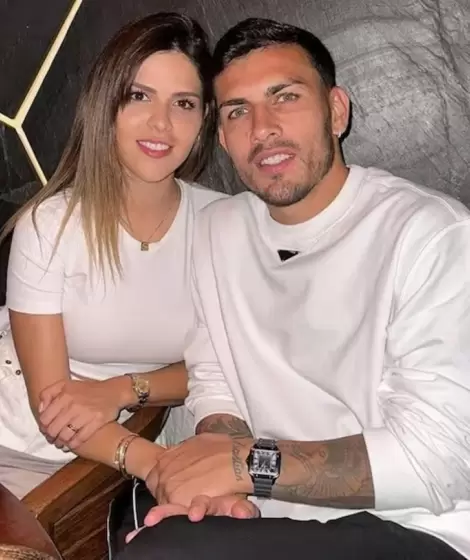 Camila Galante y Leandro Paredes