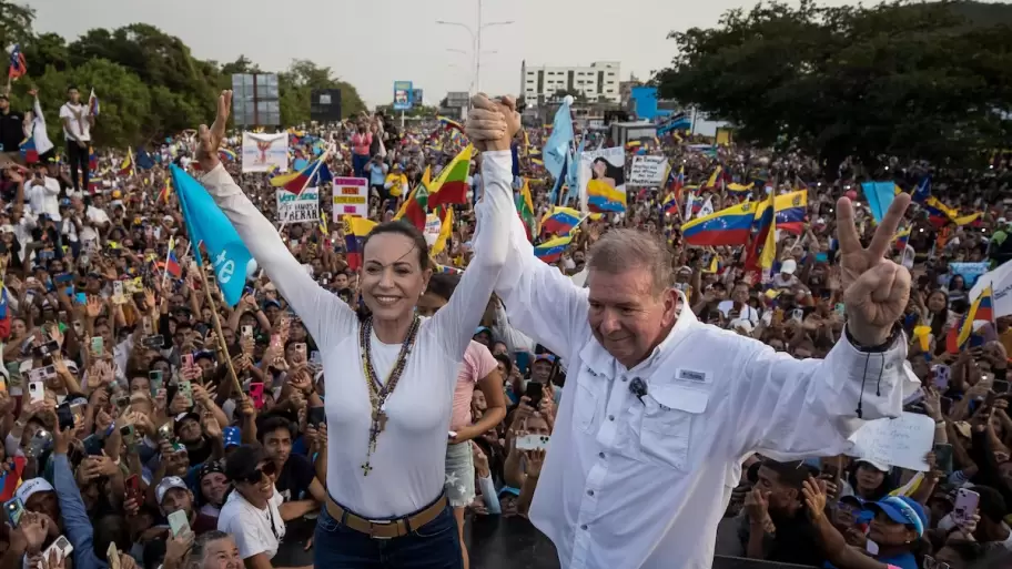 Mara Corina Machado yEdmundo Gonzlez Urrutia