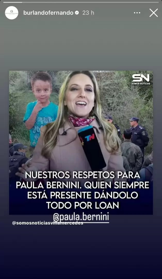 Fernando Burlando reconoce a la periodista de TN por su compromiso en el caso Loan