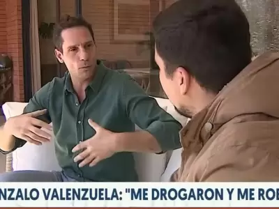 Gonzalo Valenzuela y la denuncia acerca de que lo drogaron y lo robaron en un taxi en Santiago de Chile.