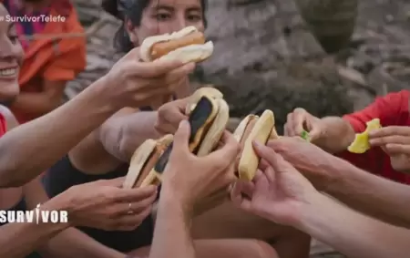 Brindis con choris. Los participantes de Survivor se sorprendieron por la versin colombiana del chorizo.