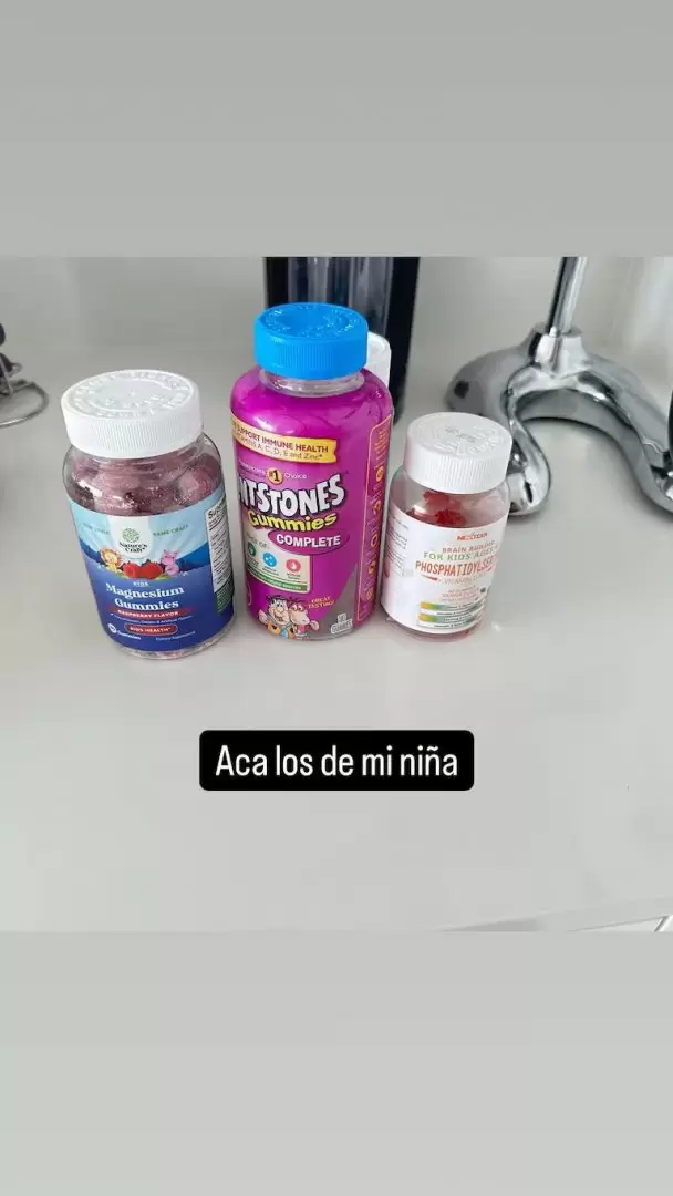 Historia de Luciana Salazar sobre las vitaminas que toma su hija Matilda