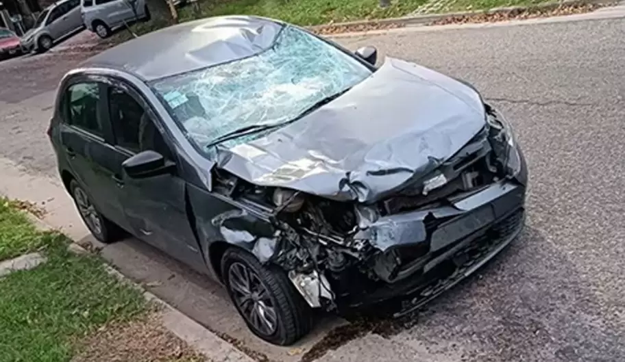 As qued el auto de Felicitas Alvite tras el accidente