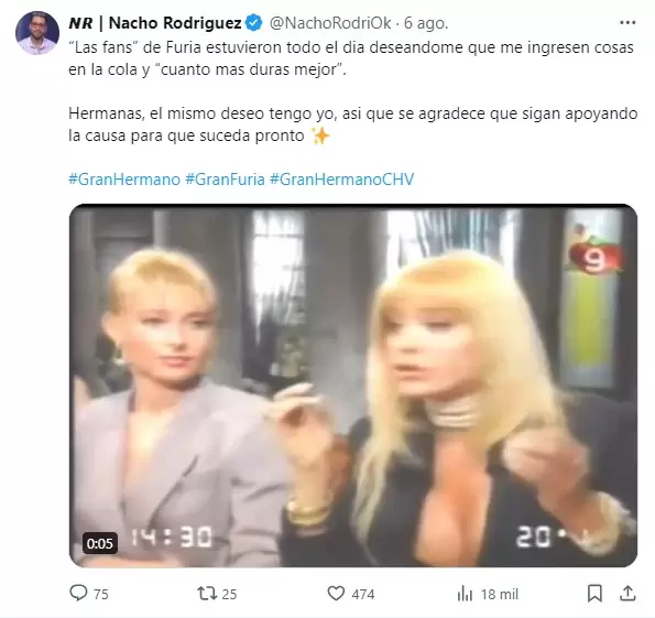 Las respuestas de Nacho Rodrguez al ataque de Juliana "Furia" Scaglione.