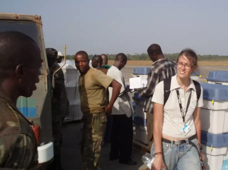 Paola Cleri en Sierra Leona.