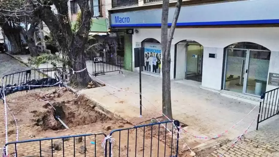 El Banco Macro no imaginaba lo que pasaba bajo de su sucursal en San Isidro