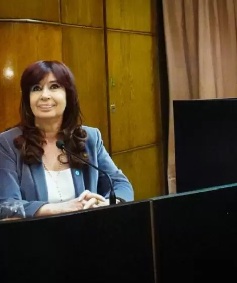 Cristina Fernndez de Kirchner antes de declarar en el juicio que investiga el atentado que sufri el 1 de septiembre de 2022.