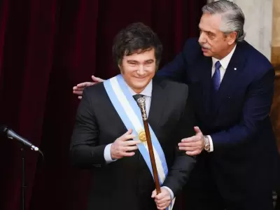 Javier Milei y Alberto Fernndez