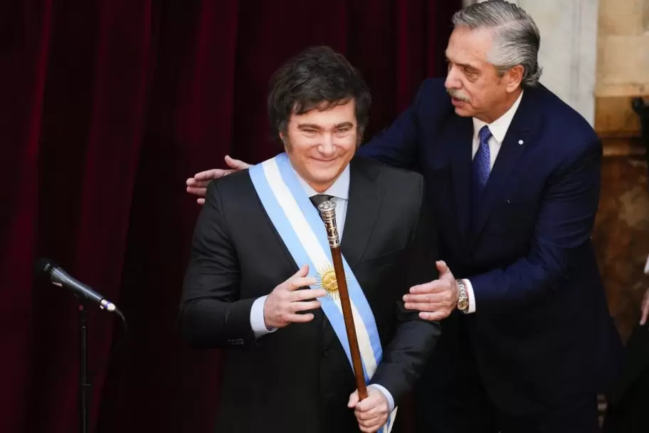 Javier Milei y Alberto Fernndez