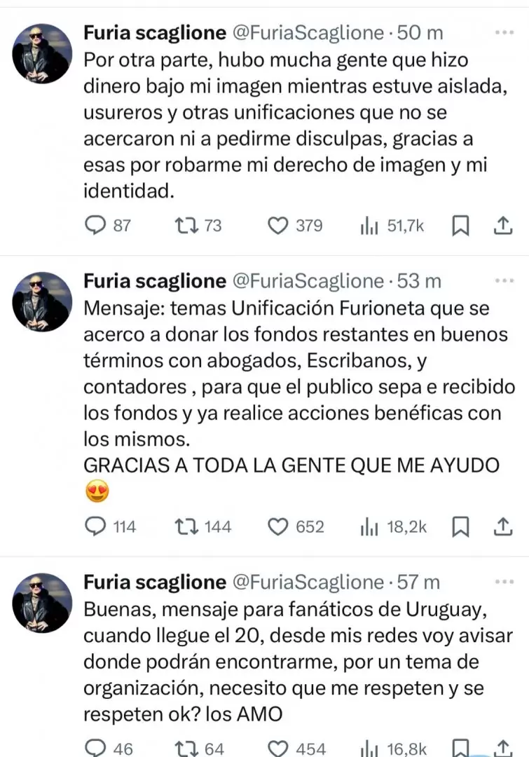 Descargo de Juliana "Furia" Scaglione