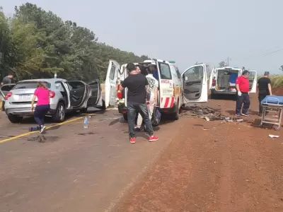 As qued la ruta nacional 105 tras el accidente donde murieron las dos amigas misioneras.