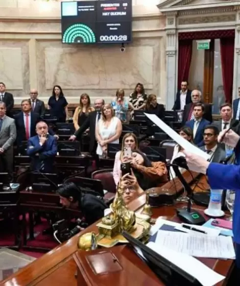 Vicky Villarruel en el Senado