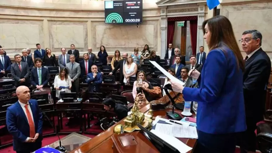Vicky Villarruel en el Senado