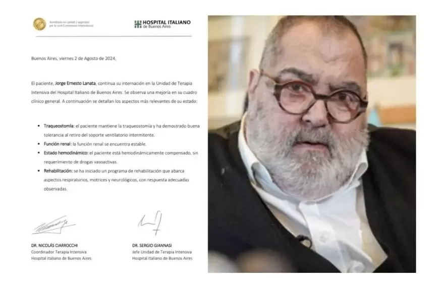 ltimo parte medico de Jorge Lanata