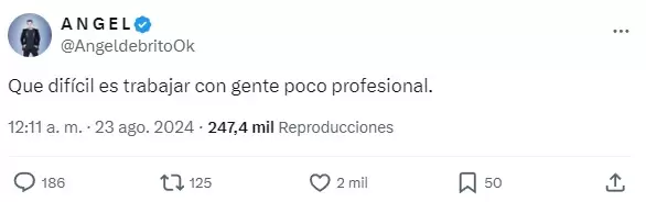 El tuit de ngel de Brito contra una de sus panelistas. Se trata de Cinthia Fernndez o de Fernanda Iglesias?