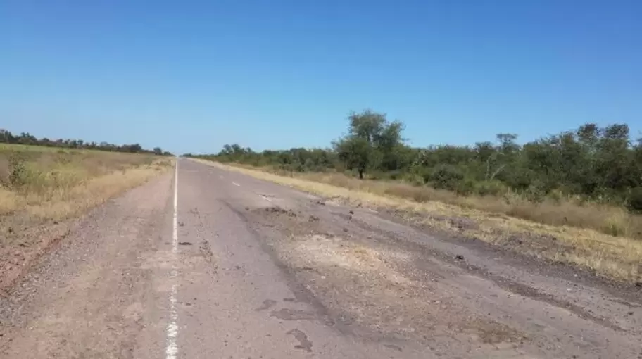 As se ve la zona de la ruta 206 de Santiago del Estero en donde encontraron al nio de 12 aos maniatado.