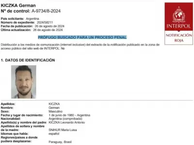 Interpol emiti el alerta roja por la bsqueda de Germn Kiczka