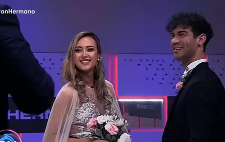 Florencia Regidor y Nicols Grosman en aquel casamiento dentro de la casa de Gran Hermano.