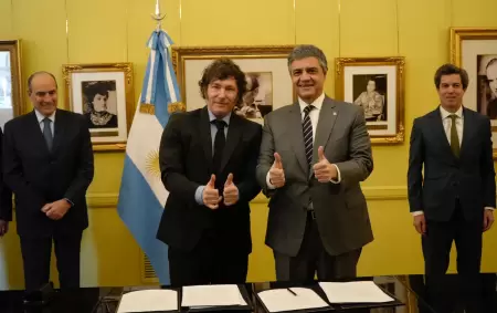 Javier Milei y Jorge Macri