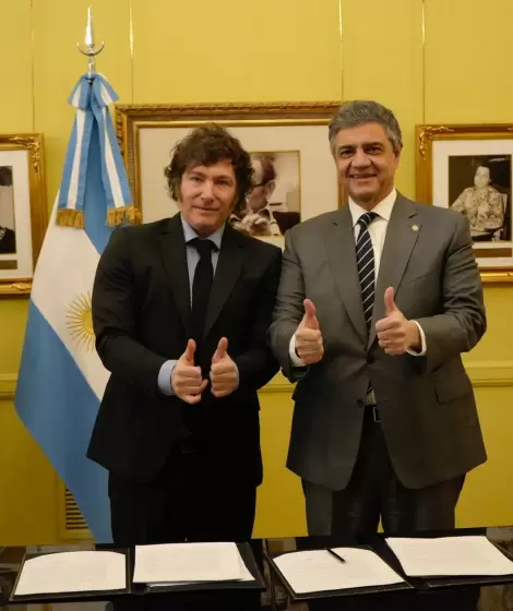 Javier Milei y Jorge Macri