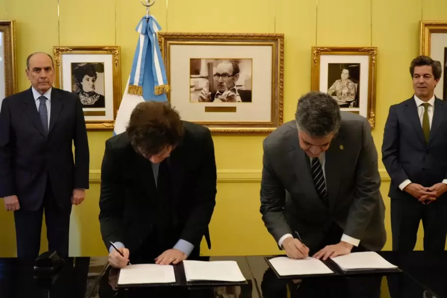 Javier Milei y Jorge Macri