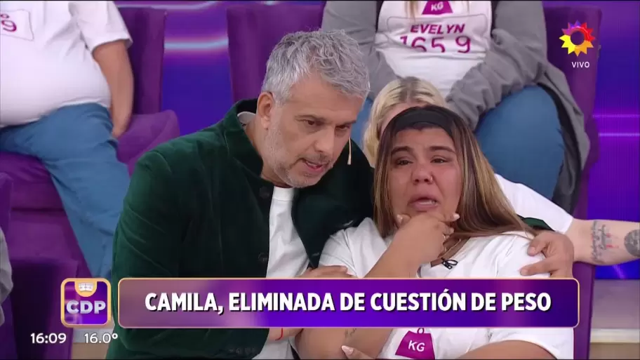 Camila eliminada de Cuestin de Peso