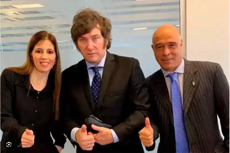 Ivanna Arrascaeta, Javier Milei y Abdala