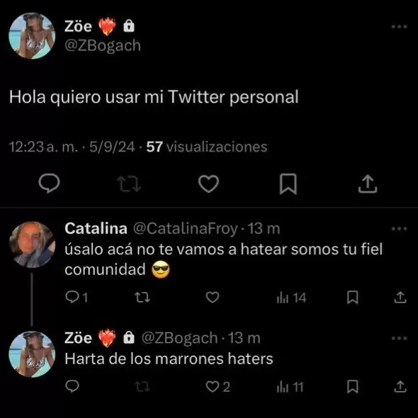 El repudiable comentario de Zoe