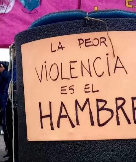 Los dirigentes piden hablar con alguien "que tenga la posibilidad de resolver" la falta de envos de alimento a los comedores.