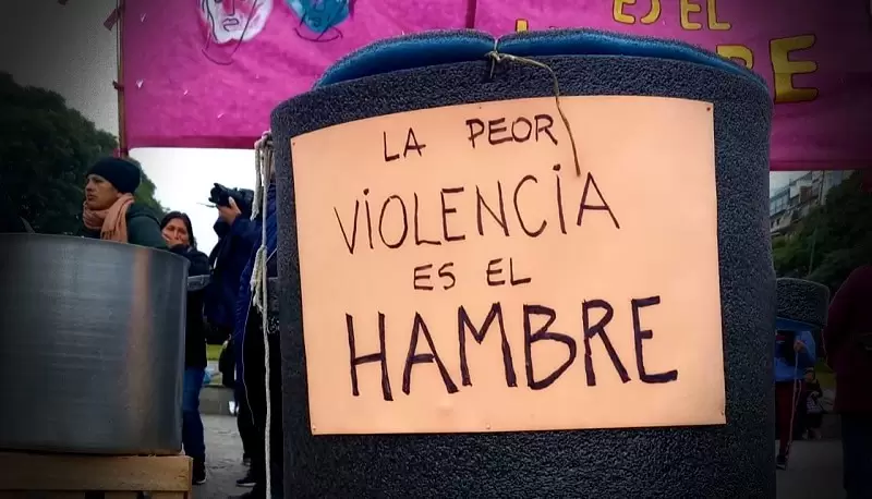 Los dirigentes piden hablar con alguien "que tenga la posibilidad de resolver" la falta de envos de alimento a los comedores.