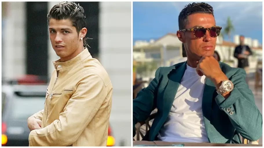 El antes y el despus de Cristiano Ronaldo