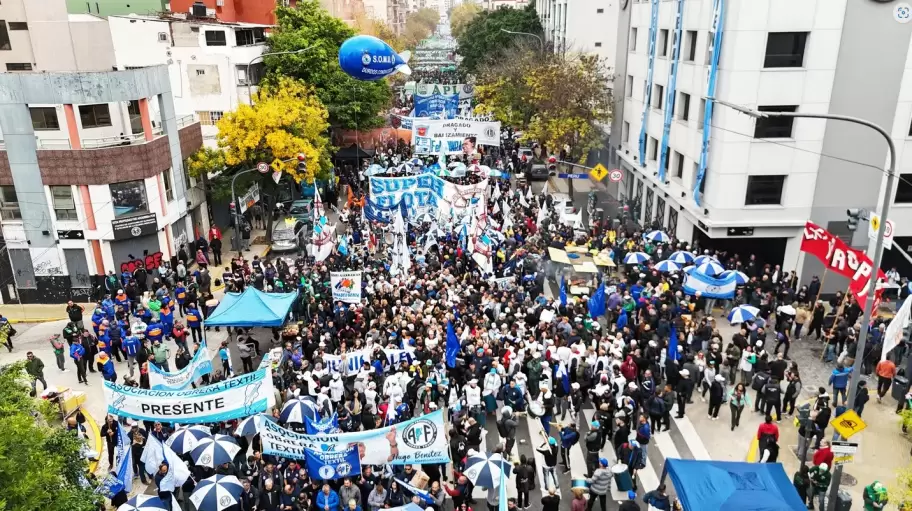 Marcha de la CGT en contra de las polticas de Javier Milei