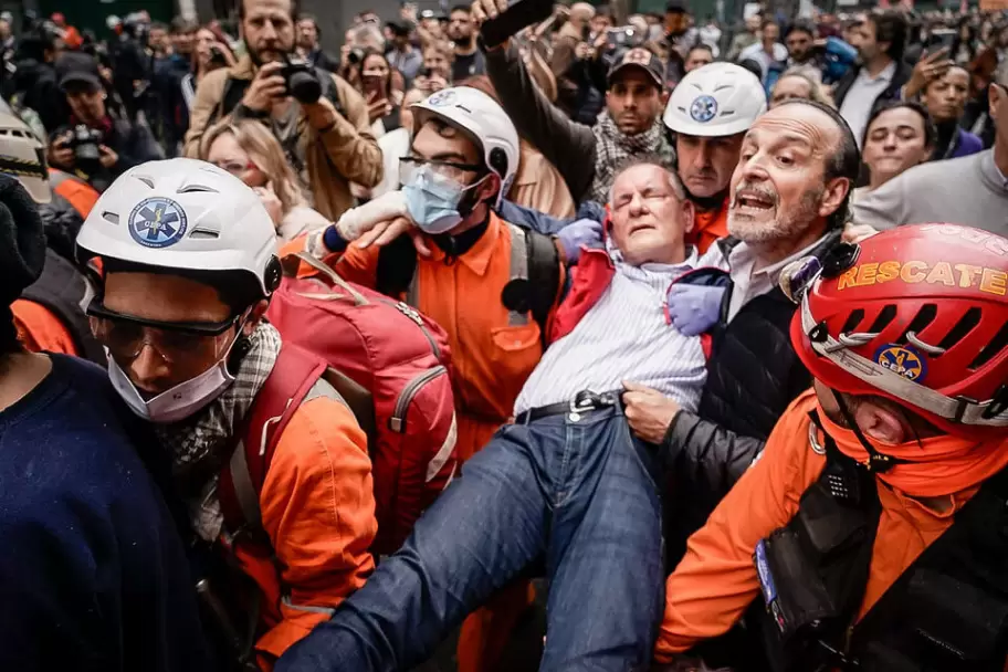 Miembros de CEPA en una de las manifestaciones en el gobierno de Javier Milei