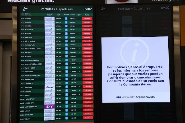 El mensaje ms tranquilo de la Secretara de Transporte a travs de Aerolneas Argentinas