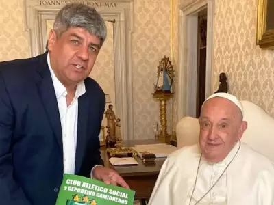 Pablo Moyano y Papa Francisco