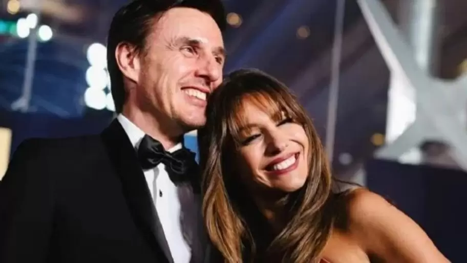 Roberto Garca Moritn acompa a Pampita en los Martn Fierro