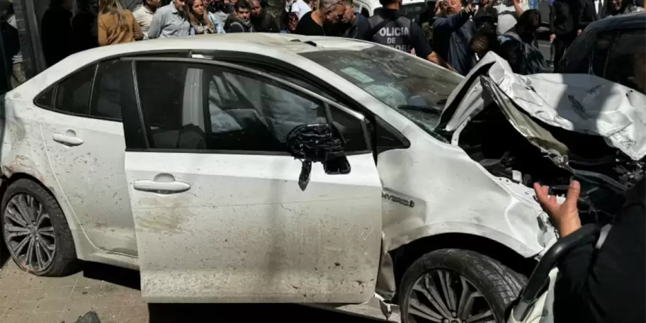 As qued el Toyota Corolla tras chocar a 35 personas