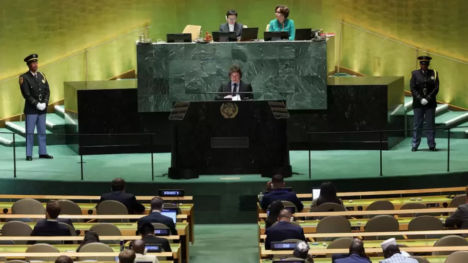 Javier Milei en la ONU