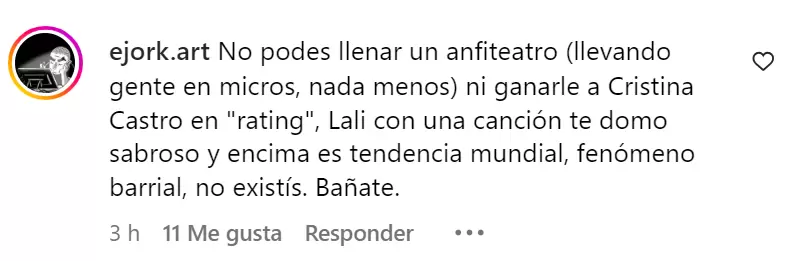 Los comentarios en las redes de Milei, despus del mano a mano con Susana