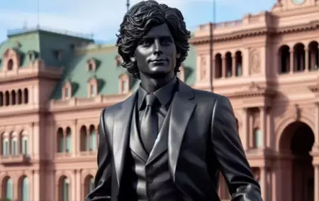 La estatua de Javier Milei