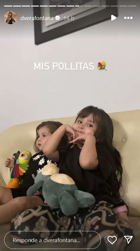 La ex de Castillo mostr a sus hijas: "Mis pollitas"