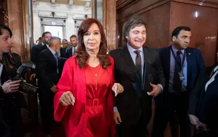 Cristina Fernndez de Kirchner y Javier Milei