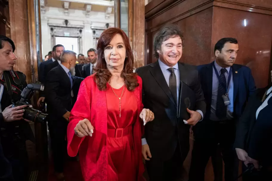 Cristina Fernndez de Kirchner y Javier Milei