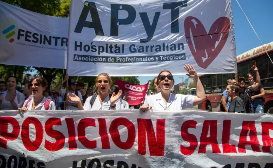 Trabajadores del Hospital Garrahan comienzan un paro total por 48 horas