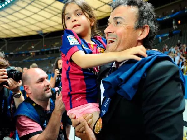 Luis Enrique y su hija, Xana