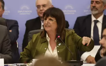 Patricia Bullrich en la comisin de Presupuesto y Hacienda