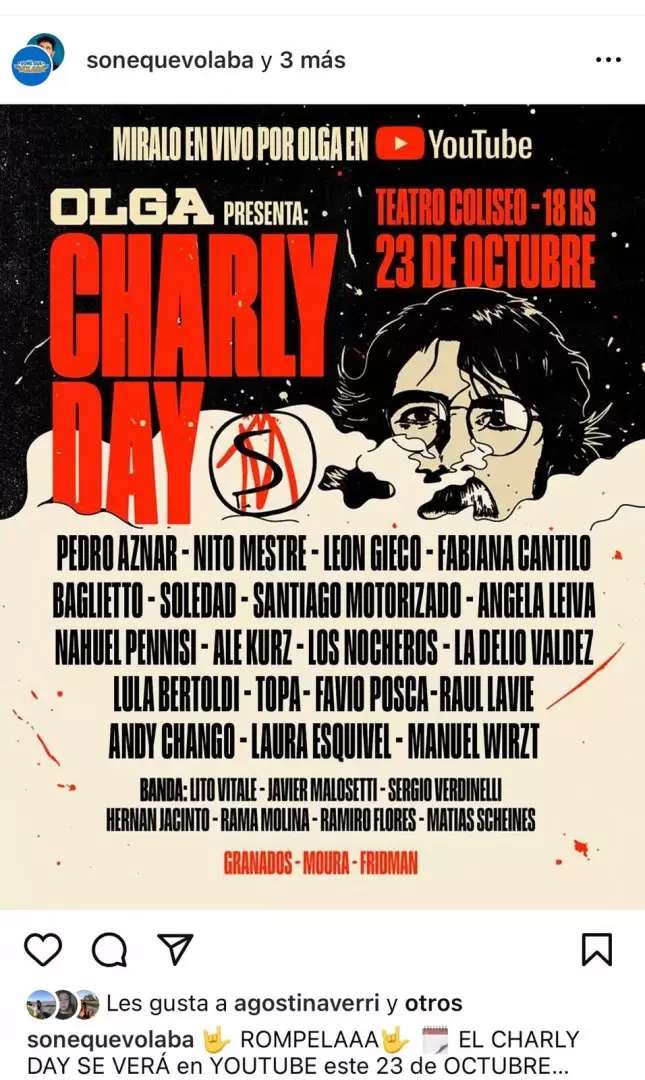 Olga presenta "Charly (Garca) Day"