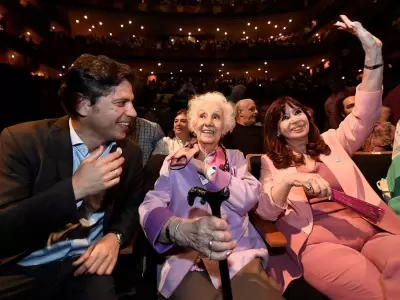 Axel Kicillof, Estela de Carlotto y Cristina Fernndez de Kirchner