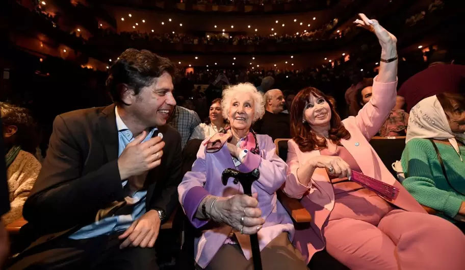 Axel Kicillof, Estela de Carlotto y Cristina Fernndez de Kirchner